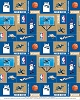 Fleece Washington Wizards NBA Pro Basketball Sports Team Fleece Fabric Print by the yard (s012wizardss)