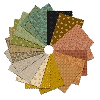 Fat Quarter Bundle - Harvest Thyme by Kim Diehl for Henry Glass & Co. Quilter's Cotton Precuts 18 Fat Quarters (FB4FQHG.HARVESTTHYME) M205.31
