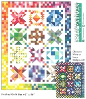 Quilt Kit - Kona Cotton Solids 2026 Block of the Month Color Patchwork Party 68