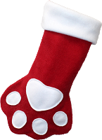 Paper Pattern for Fleece Pet Paw Fleece Stockings Christmas Holiday Pattern & Instructions for Fleece Prints and Solids Sewing Pattern (Paper Pattern)